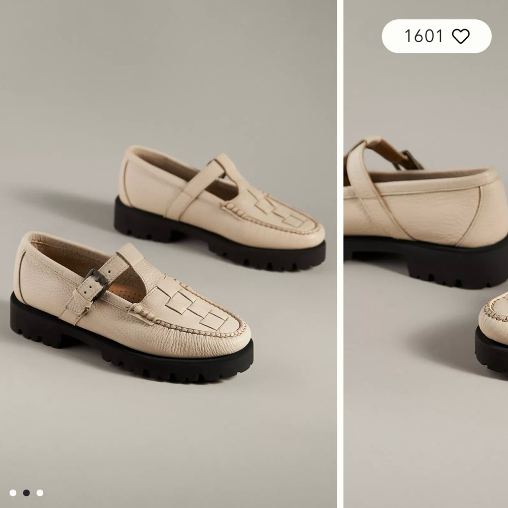 G.H. Bass Weejuns Fisherman MaryJane Leather Platform Loafer
